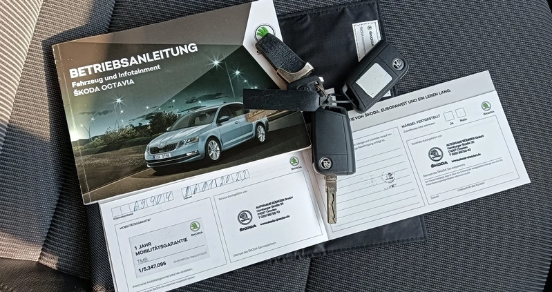 Skoda Octavia cena 35800 przebieg: 95428, rok produkcji 2018 z Łódź małe 301